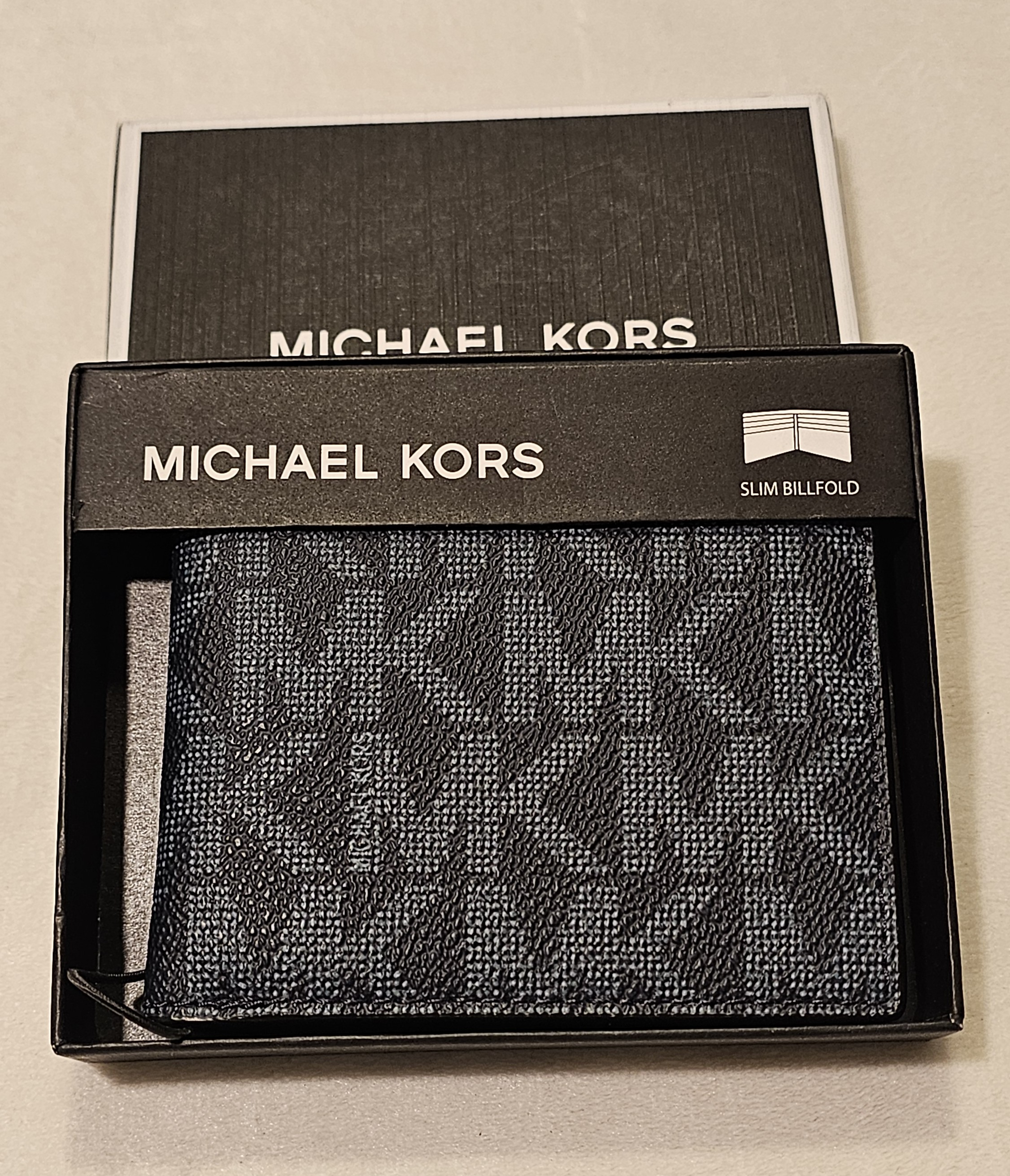Cartera Michael Kors Slim Bifold azul